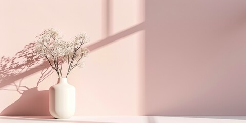 Pink Minimalism: Clean and simple pink background, embodying the essence of minimalism for a timeless aesthetic.