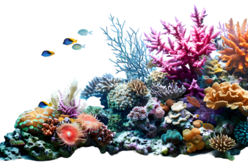 Underwater Wonderland isolated on transparent background