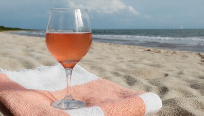 Rosé Reflections: Beachside Bliss"