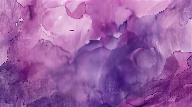 Abstract colorful watercolor background in shades of purple for graphic design