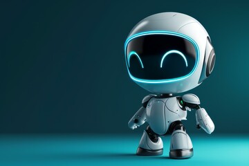 Ai chatbot robot assistant. Automatic virtual online technical support. Generate ai