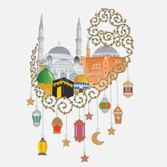 Vector Illustration of Ramadan Kareem