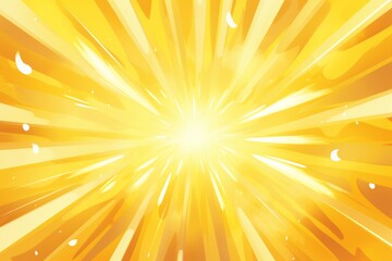 Vivid sunburst backdrop featuring golden yellow rays. Dynamic and radiant.