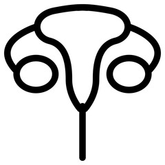 cervix icon, simple vector design - obrazy, fototapety, plakaty