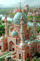 Beautiful mosque model