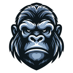 Fototapeta premium gorilla head mascot vector