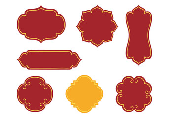 Chinese New Year label - set - 757340508