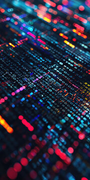 Programming code abstract technology background of software developer and computer script