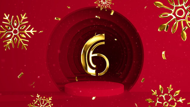 Golden Festive Countdown