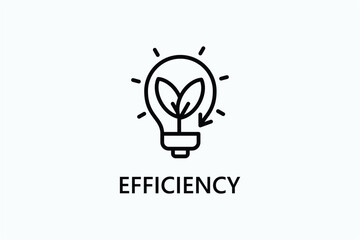 Efficiency icon or logo sign symbol vector illustration