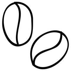 coffee beans icon, simple vector design