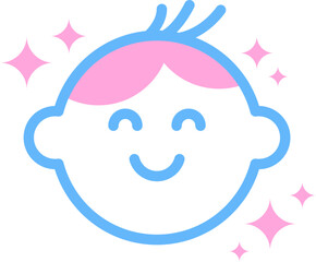 Cute Baby Logo Icon