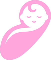 Cute Baby Logo Icon