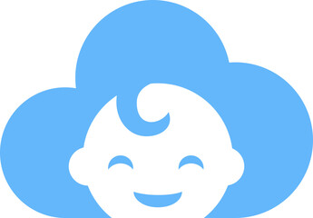 Cute Baby Logo Icon