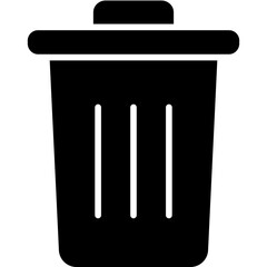 trash vector design icon. Svg