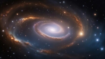 spiral galaxy background _A galaxy and space sky with stars and lights. The image shows a dynamic and diverse view of the sky  