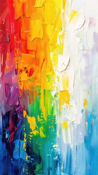 Create a series of abstract paintings that explore color theory and emotion