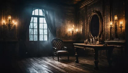 Fototapeten Scary Vintage Interior. Dark Fantasy House © Marko