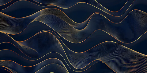 wavy luxury pattern, wave line japanese style background. Organic dynamic pattern, texture for print