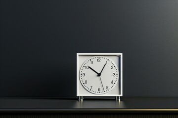 Analog flip clock. Retro display. Generate Ai