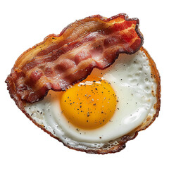 fried eggs with bacon