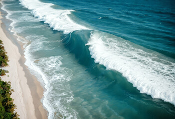 waves on the beach