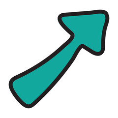 Arch Arrow Vector Icon. Simple vector arrow illustration. 11:11