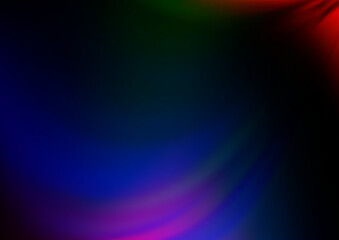 Dark Multicolor, Rainbow vector blurred shine abstract background.