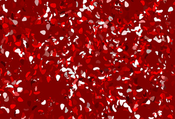 Light red vector texture with random forms.