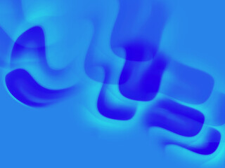 Abstract blue smooth shapes and soft lights texture background, Blue dynamic shapes pattern...