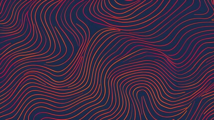 abstract contour topographic backdrop, crimson contour pattern on dark background