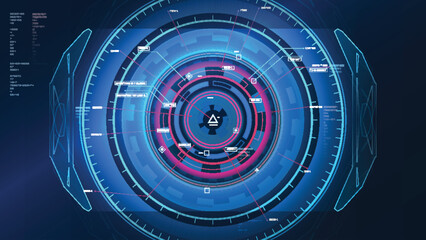 Vector editable, Sci-fi Futuristic UI FUI abstract circular element design, GUI design, Circular Machine elements