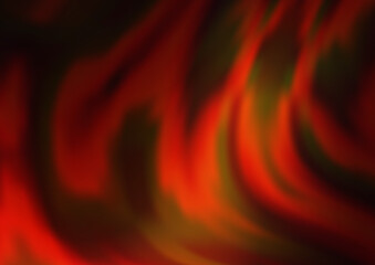 Dark Red, Yellow vector pattern with lava shapes.