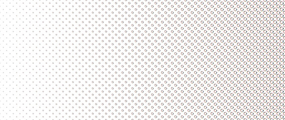 Blended  cute flower on white for pattern and background, halftone effect.