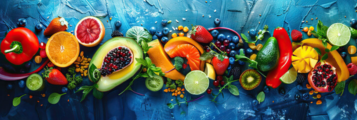 Clean Eating Made Simple: Clearing the Path to Healthier Choices and Better Living, Providing You with the Tools and Knowledge to Make Clean Eating Effortless and Enjoyable. Collage. Banner