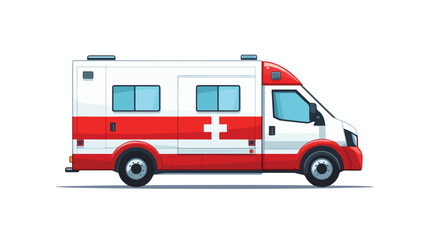 ambulance flat vector