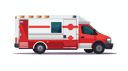 ambulance flat vector