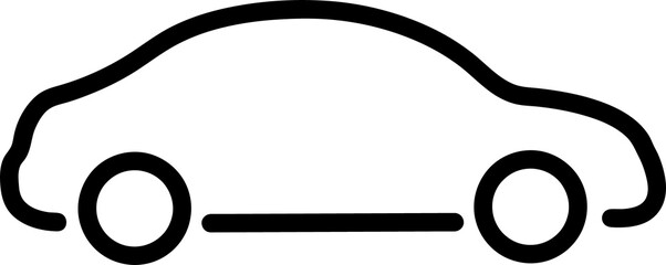 car black thick line icon