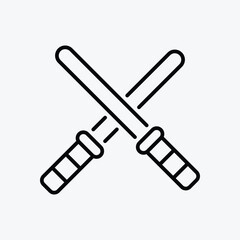 Fototapeta premium Batons icon