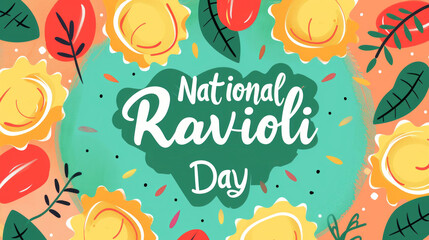National Ravioli Day Themed Festive Design