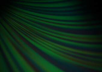 Dark Green vector template with liquid shapes.