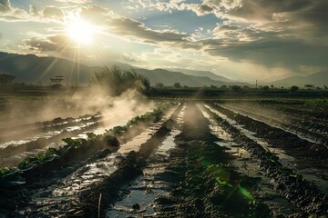 agriculture crops at the field
