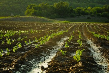 agriculture crops at the field