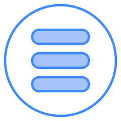 Obraz premium Vector Icon Control, menu, options, list, grid