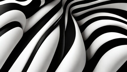 Seamless 3d pattern black and white flyer background
