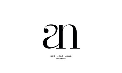 AN, NA, A, N, Abstract Letters Logo Monogram