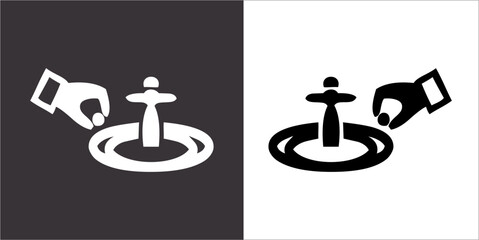 Illustration vector graphics of casino icon