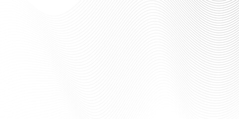 Fototapeta premium Abstract white blend digital wave lines and technology transparent background. Minimal carve wavy white and gray flowing wave lines and glowing moving lines. Futuristic sound wave lines background.