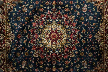 Arabic carpet. Texture old floor. Generate Ai - obrazy, fototapety, plakaty