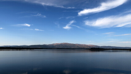 Barragem da Marateca or Barragem da Santa Águeda built on the bed of the Ocreza River, is located...